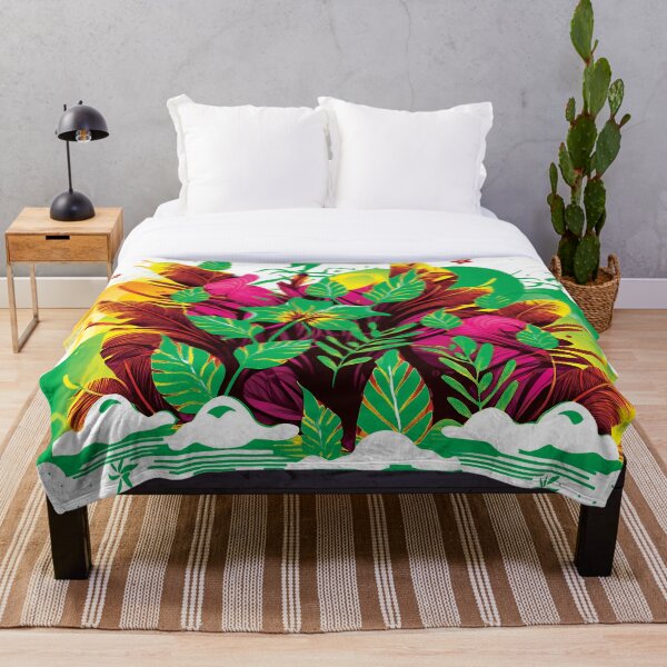 Item preview, Tropical print pattern neon beauty #5 designed and sold by FunArt4You.