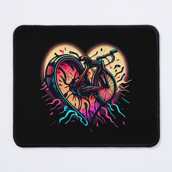 Item preview, BMX Heart Design - for BMX riders and lovers in Valentine's Day colors (2) designed and sold by TourDePassion.