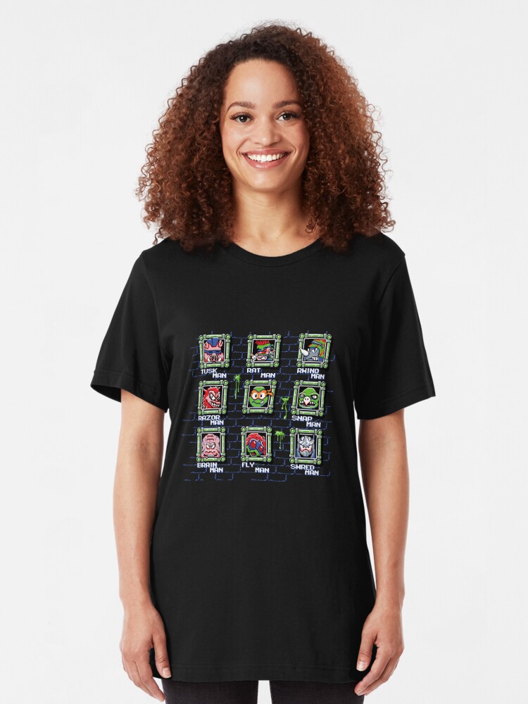 Alternate view of Teenage Mutant Mega Turtles (MIKEY) Slim Fit T-Shirt