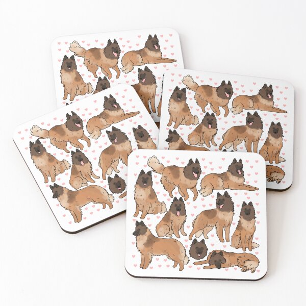 Item preview, Belgian Shepherd Tervuren cute cartoon illustration pattern  designed and sold by Yarafantasyart.