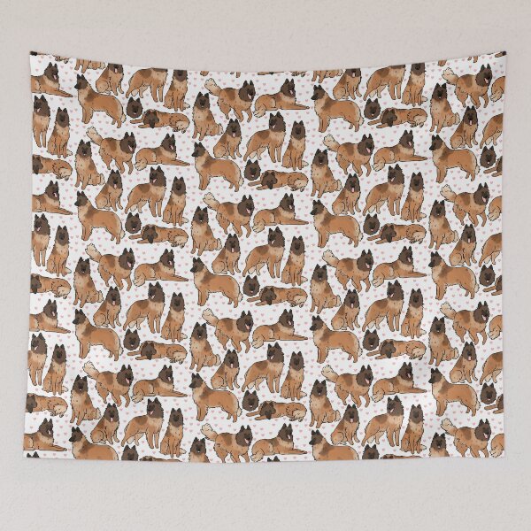 Item preview, Belgian Shepherd Tervuren cute cartoon illustration pattern  designed and sold by Yarafantasyart.