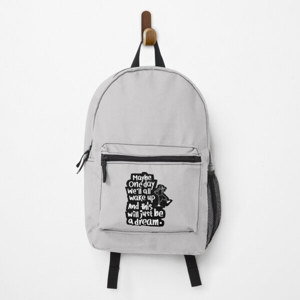 Eminem Backpacks - Eminem - Mockingbird Lyrics typography Backpack