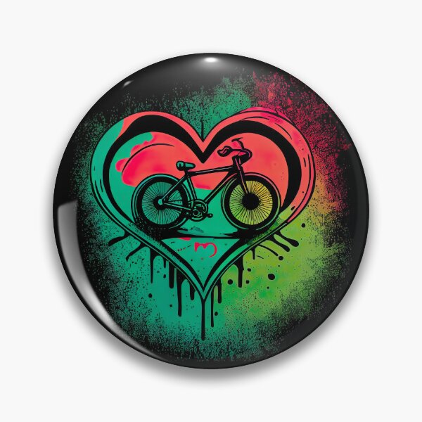 Item preview, BMX Heart Design - for BMX riders and lovers in Valentine's Day colors (3) designed and sold by TourDePassion.