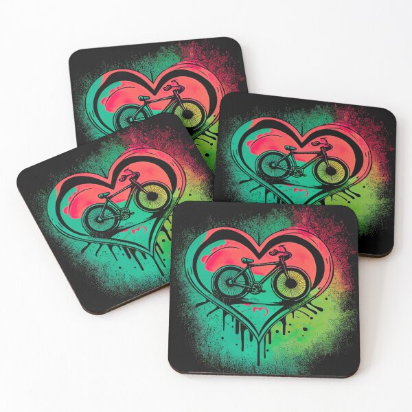 Item preview, BMX Heart Design - for BMX riders and lovers in Valentine's Day colors (3) designed and sold by TourDePassion.