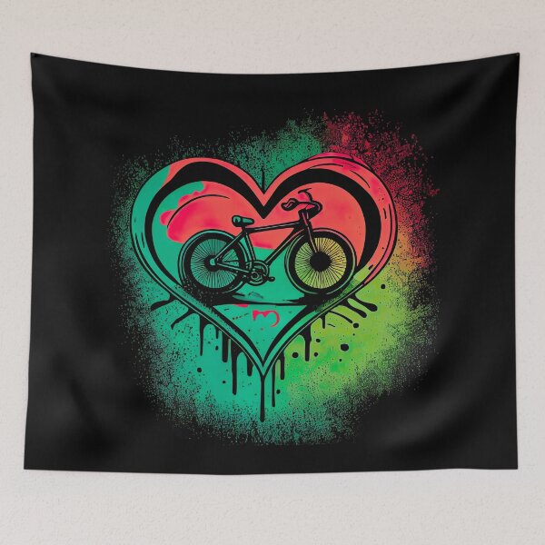 Item preview, BMX Heart Design - for BMX riders and lovers in Valentine's Day colors (3) designed and sold by TourDePassion.