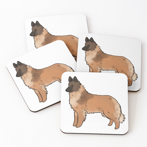 Item preview, Belgian shepherd tervuren dog cute illustration  designed and sold by Yarafantasyart.