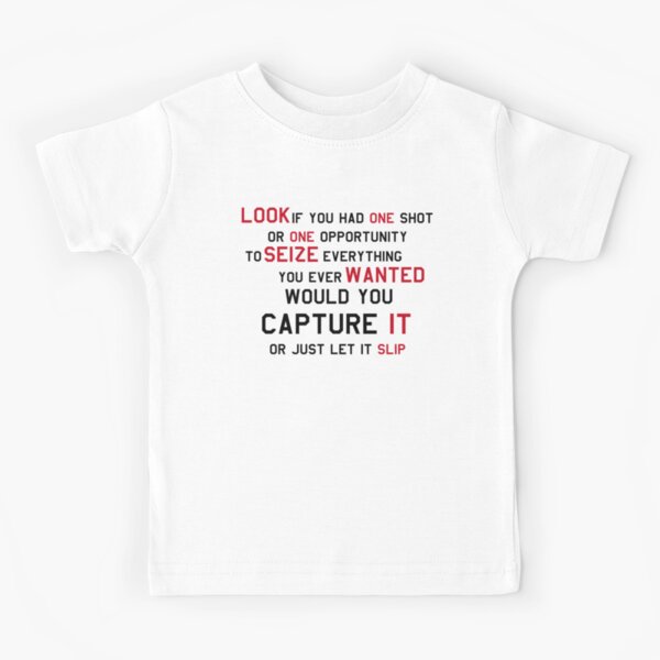 .com: SFMY Kid's Eminem Rap God Lyrics Logo T-Shirt