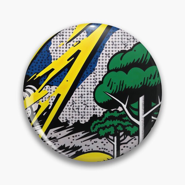 Artikelvorschau, Nature Pop Art: eine lebendige Landschaft im Geiste von Roy Lichtenstein entworfen und verkauft von Papouilles.