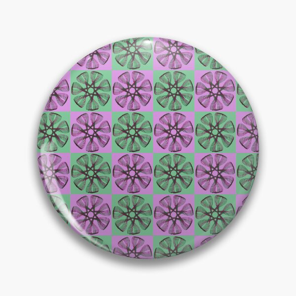 Item preview, Spirograph Purple-Green Checker Pattern designed and sold by TravellingAlle.