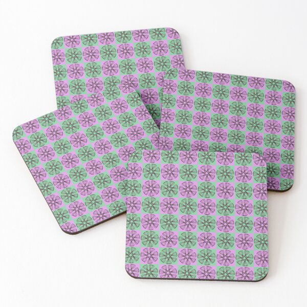 Item preview, Spirograph Purple-Green Checker Pattern designed and sold by TravellingAlle.