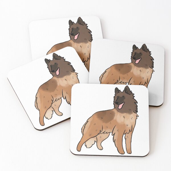 Item preview, Belgian shepherd tervuren dog cute illustration  designed and sold by Yarafantasyart.