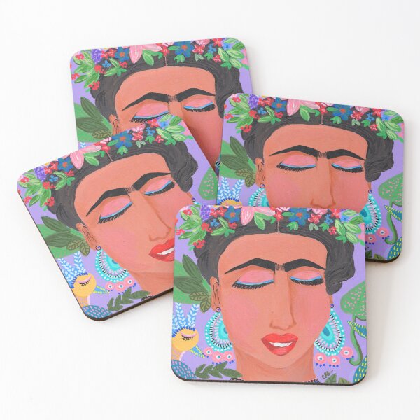 Item preview, Frida Kahlo purple garden of delight designed and sold by CrackPotByCPS.