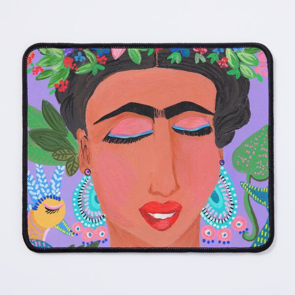 Item preview, Frida Kahlo purple garden of delight designed and sold by CrackPotByCPS.