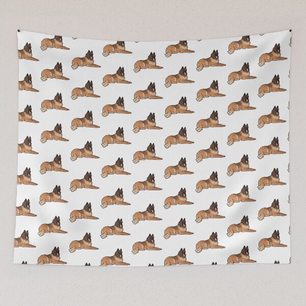 Item preview, Belgian shepherd tervuren dog cute illustration  designed and sold by Yarafantasyart.