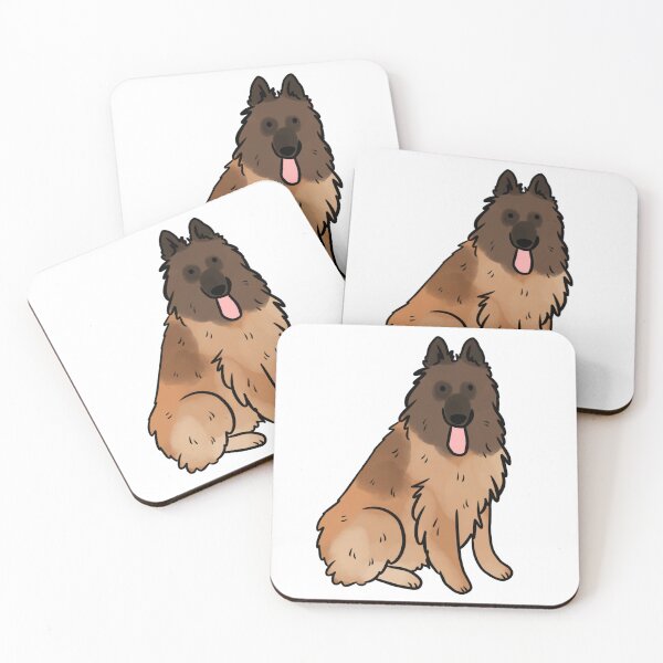 Item preview, Belgian shepherd tervuren dog cute illustration  designed and sold by Yarafantasyart.