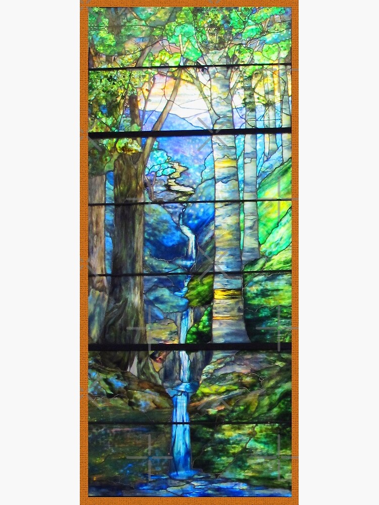 Louis Comfort Tiffany, Landscape with Waterfall Poster for Sale