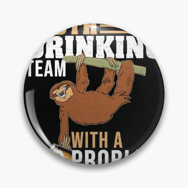 Aperçu de l'œuvre Sloth Drinking Funny Sleeping For A Lazy Alcoholic sieste Lover créée et vendue par StrongShirts.