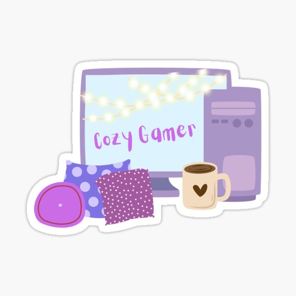 Cozy Gamer Essentials Sticker for Sale by Clefairy Creations