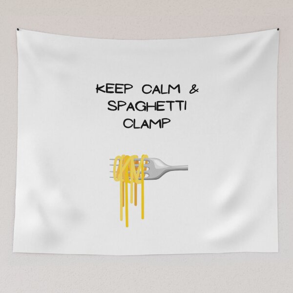 Item preview, Keep calm and spaghetti clamp, Willow Days designed and sold by avit1.