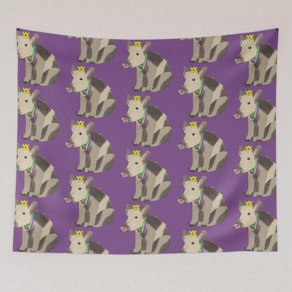 Item preview, Artesanía de papel Cerdo Mardi Gras designed and sold by BlackSquirrelCC.