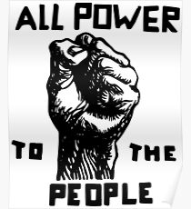 Alle Macht für die Menschen | Afroamerikaner | Schwarze Geschichte Poster