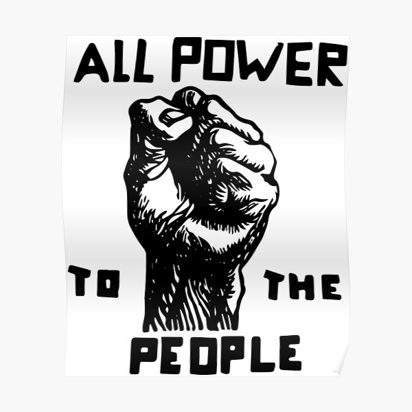 All Power To the People | African American | Black History Poster