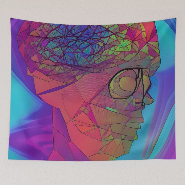 Item preview, Take Your Brain to Another Dimension No.8 - Astral Cosmic AI Illustration designed and sold by Recall-Design.