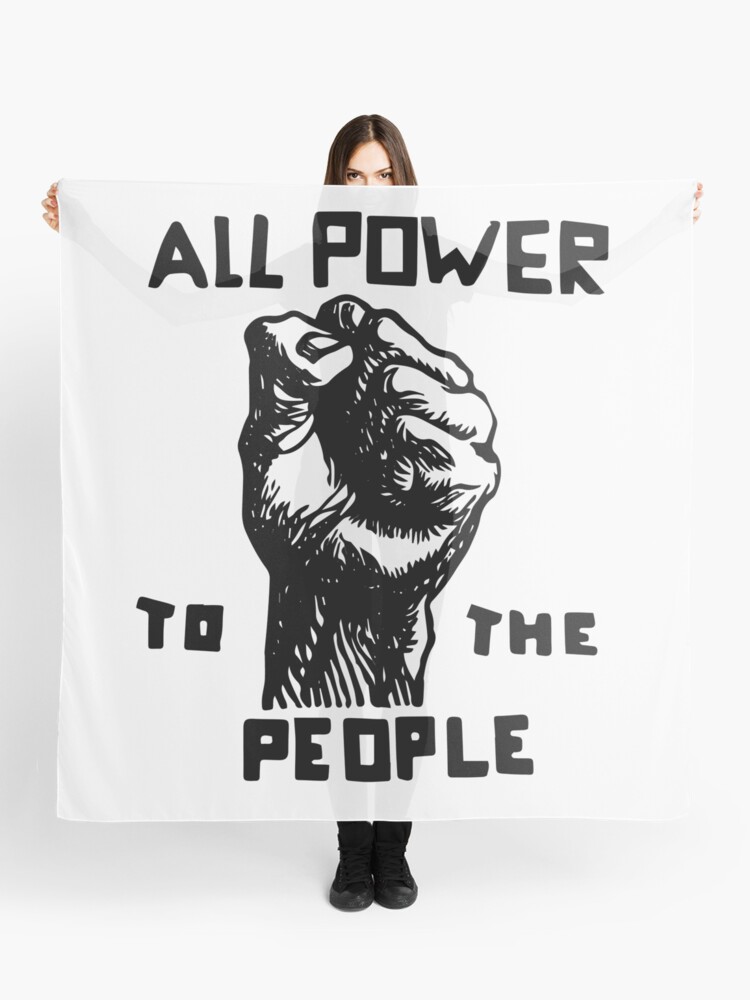 All Power To the People | African American | Black History | Scarf