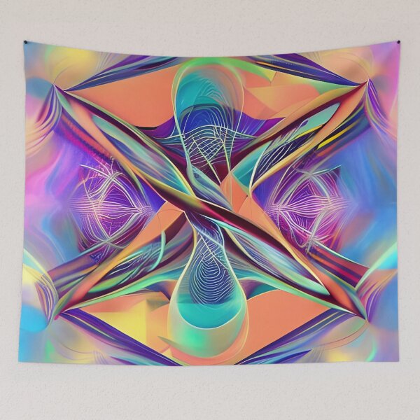 Item preview, Rhythmic Balanced Interchange between all Opposites No.1 - Astral Cosmic AI Illustration designed and sold by Recall-Design.