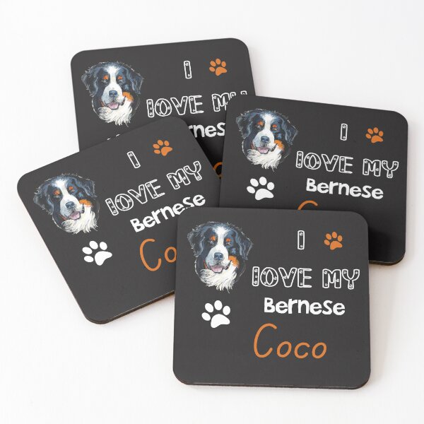 Item preview,  I love My Bernese Mountain Dog Coco : Bernese Mountain Dog Lover designed and sold by remonss.