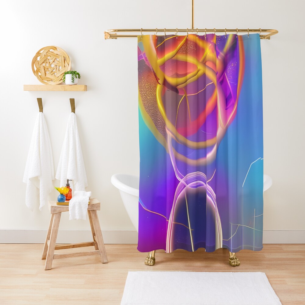 Vista previa del artículo con la obra «Cortina de ducha», diseñado y vendido por Recall-Design.
