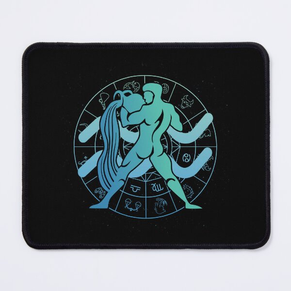Item preview, Zodiac Aquarius with Zodiac Wheel designed and sold by Mila-Mawu.
