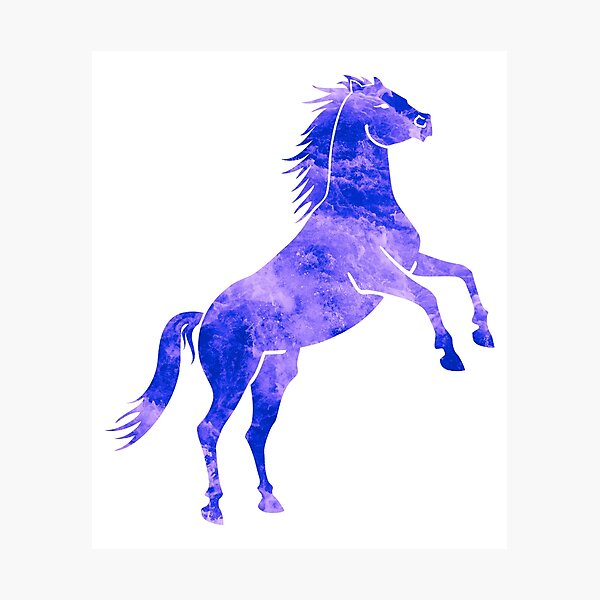Aperçu de l'œuvre Cheval Vagues Bleues créée et vendue par 37jlee.