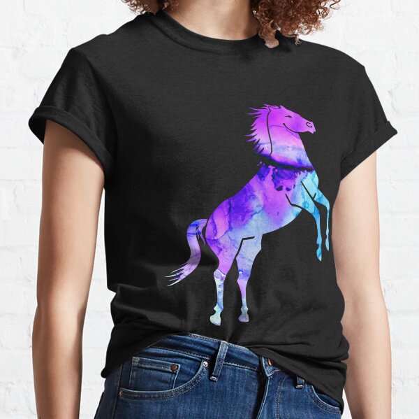 Aperçu de l'œuvre Aquarelle colorée de cheval créée et vendue par 37jlee.