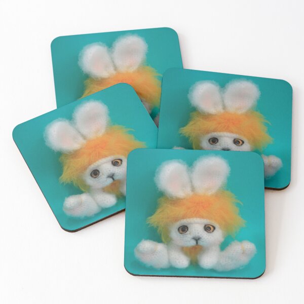 Item preview, Cute sitting  white little rabbit designed and sold by olena2552.