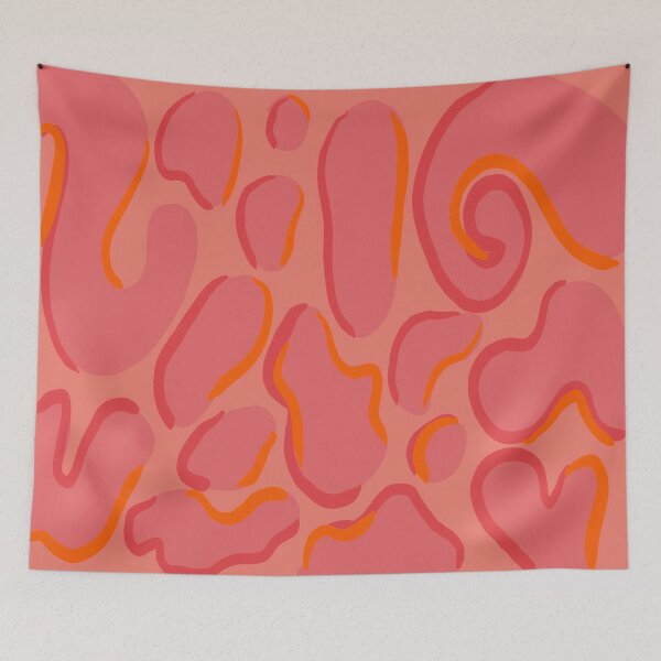 Item preview, Abstract groovy pink/orange swirls designed and sold by brishootsfilm.