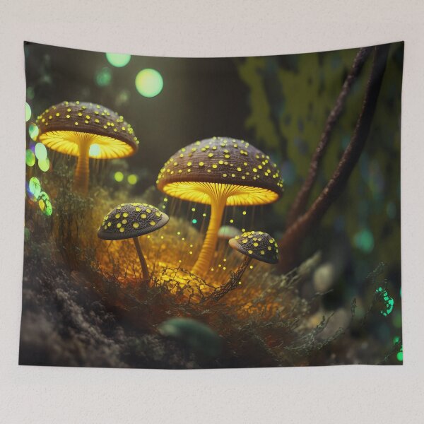 Item preview, Glowing mushrooms 6 designed and sold by Red Witch Art.