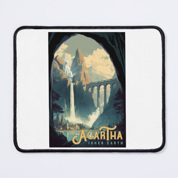 Item preview, Agartha, Inner Earth - Vintage Travel Poster designed and sold by Boundliss.