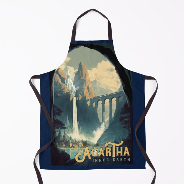 Item preview, Agartha, Inner Earth - Vintage Travel Poster designed and sold by Boundliss.