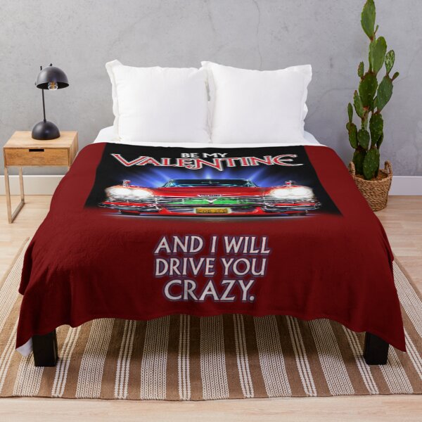 Item preview, Be My Valentine and I Will Drive You Crazy - Christine Plymouth Fury - Classic Horror Movie Inspired Valentine's Day designed and sold by RetroTeeStudio.