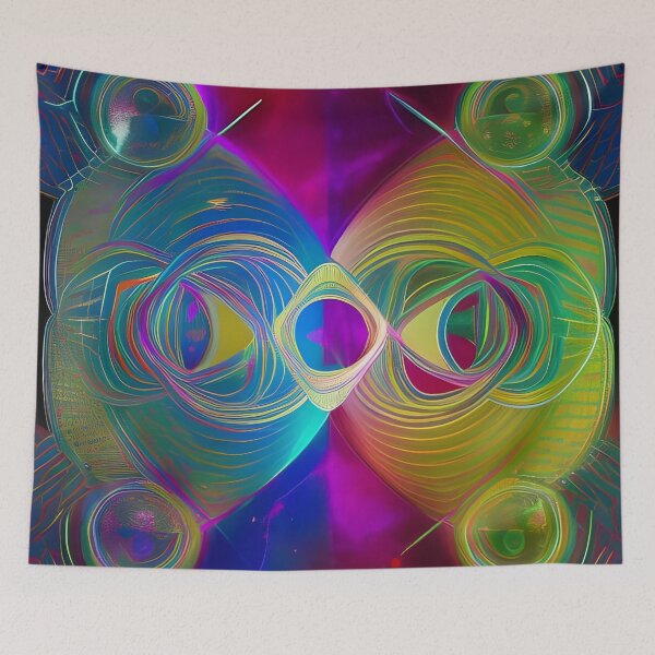 Item preview, Rhythmic Balanced Interchange between all Opposites No.4 - Astral Cosmic AI Illustration designed and sold by Recall-Design.