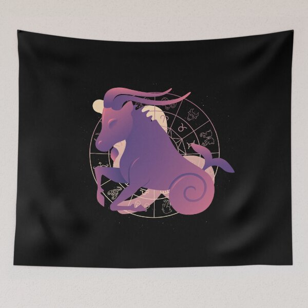 Item preview, Zodiac Capricorn with Zodiac Wheel designed and sold by Mila-Mawu.