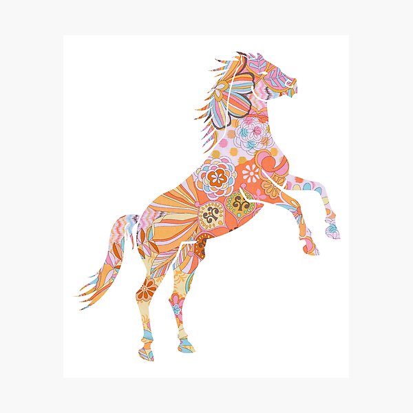 Aperçu de l'œuvre Cheval Floral créée et vendue par 37jlee.