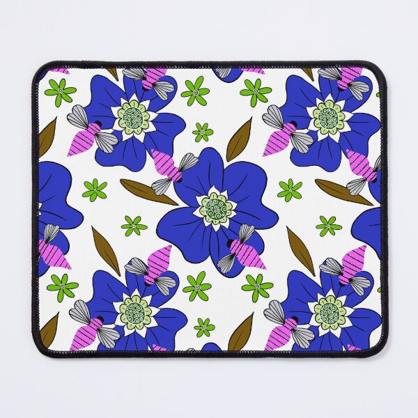 Item preview, Buzzing Bees - Blue on White designed and sold by dKarthdesign.