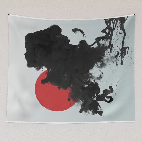 Item preview, Black Ink and Sun Abstract designed and sold by Gumblebee Design.