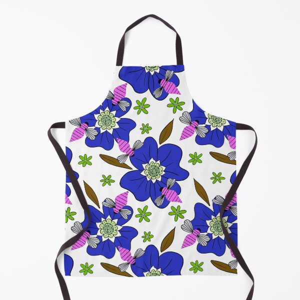 Item preview, Buzzing Bees - Blue on White designed and sold by dKarthdesign.