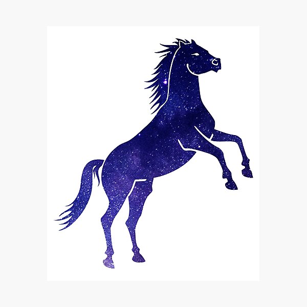 Aperçu de l'œuvre Cheval Nuit Ciel créée et vendue par 37jlee.