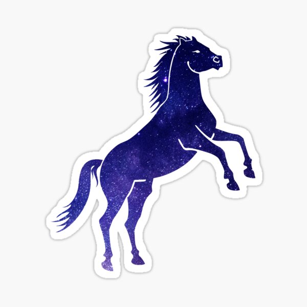 Aperçu de l'œuvre Cheval Nuit Ciel créée et vendue par 37jlee.