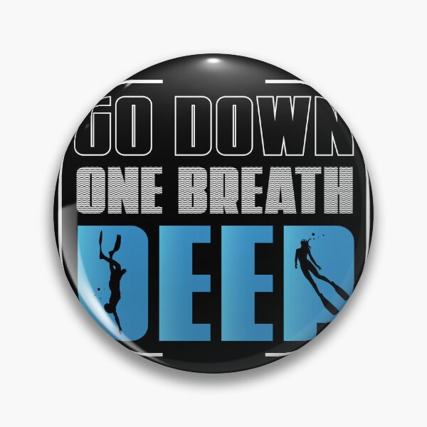 Item preview, One Breath Deep Funny Freediving Ocean designed and sold by StrongShirts.