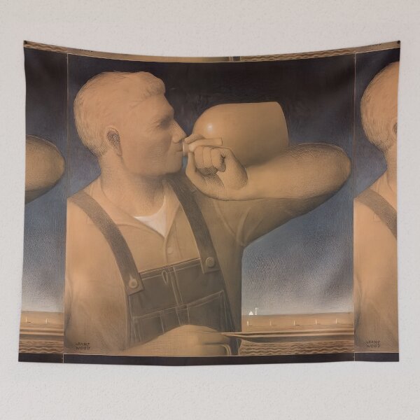 Item preview, Grant Wood  Sunday plowing designed and sold by TeeARTHY.